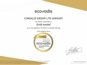 Złoty medal od EcoVadis dla Grupy Corialis zdj. 2