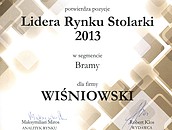 Wiśniowski Lider Rynku Stolarki 2013