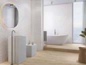 Biała łazienka z drewnem - 7 pomysłów na aranżacje z płytkami Opoczno zdj. 10