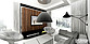 ARTDESIGN - Wnętrza apartamentu – pokój dzienny z kuchnią
