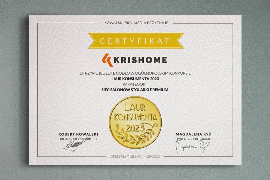 Nagrodzona złotym Laurem Klienta 2023 Sieć Salonów KRISHOME otwiera największy w Polsce salon oferujący stolarkę marki KRISPOL zdj. 2