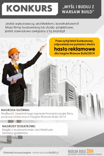 Plakat konkursu „Myśl i buduj z Warsaw Build” zdj. 1